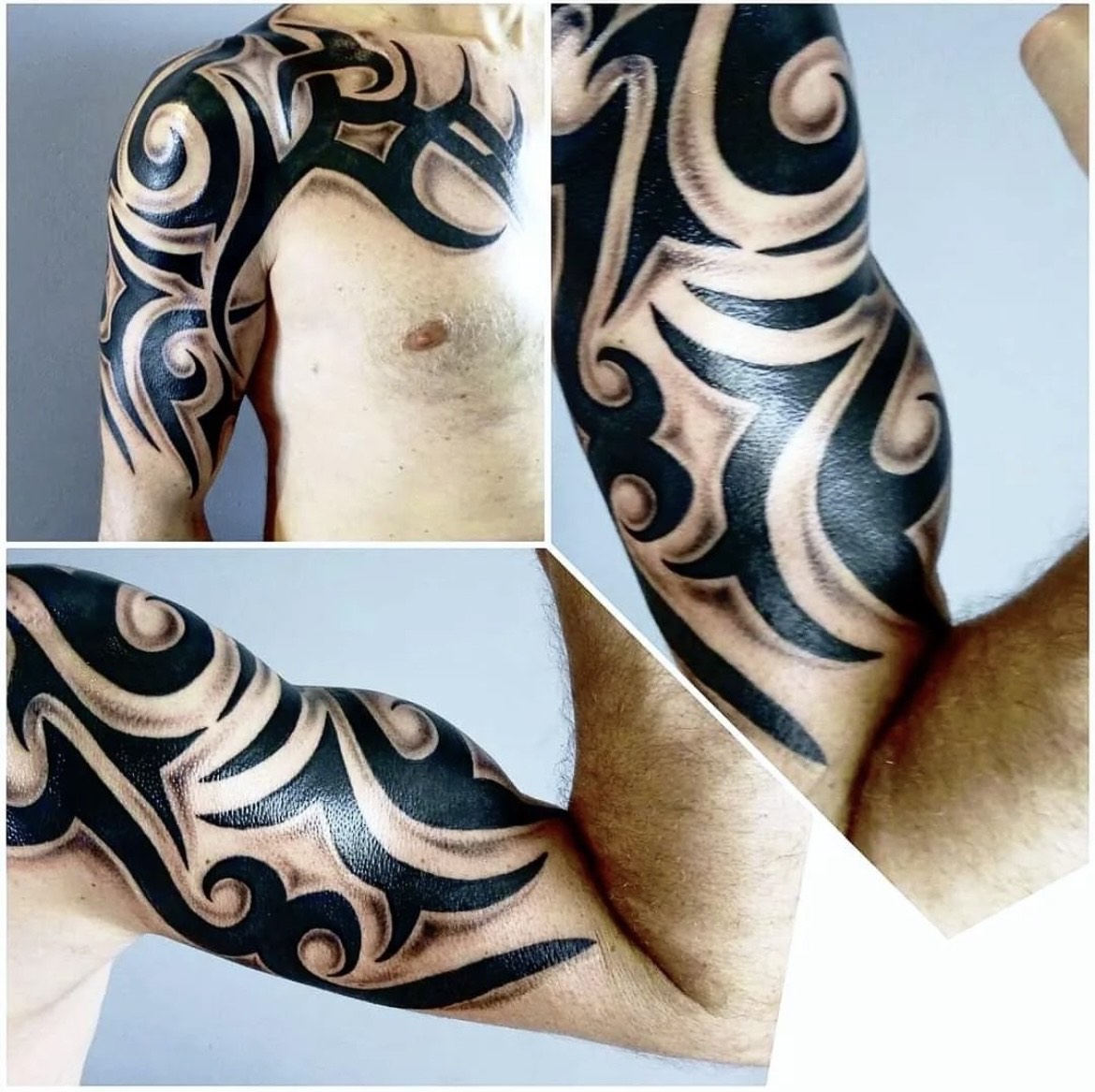 Planet Tattoos - Gas Mask Half Sleeve Tattoo Ideas #1 - https
